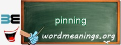 WordMeaning blackboard for pinning